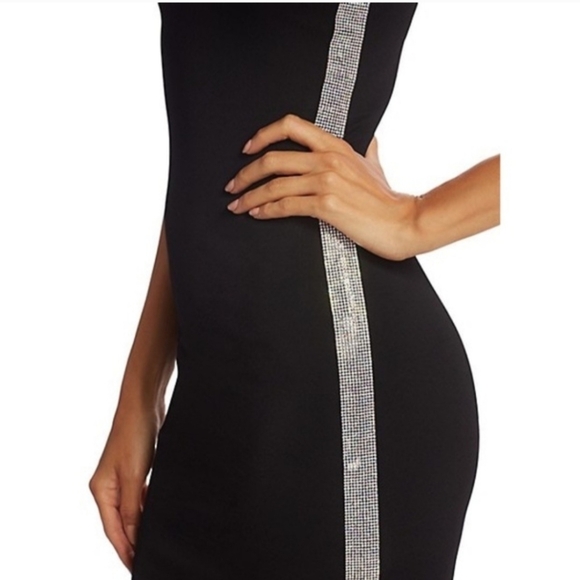 Alice + Olivia Noni Embellished Mini Bodycon Dress size 2 - Picture 4 of 13